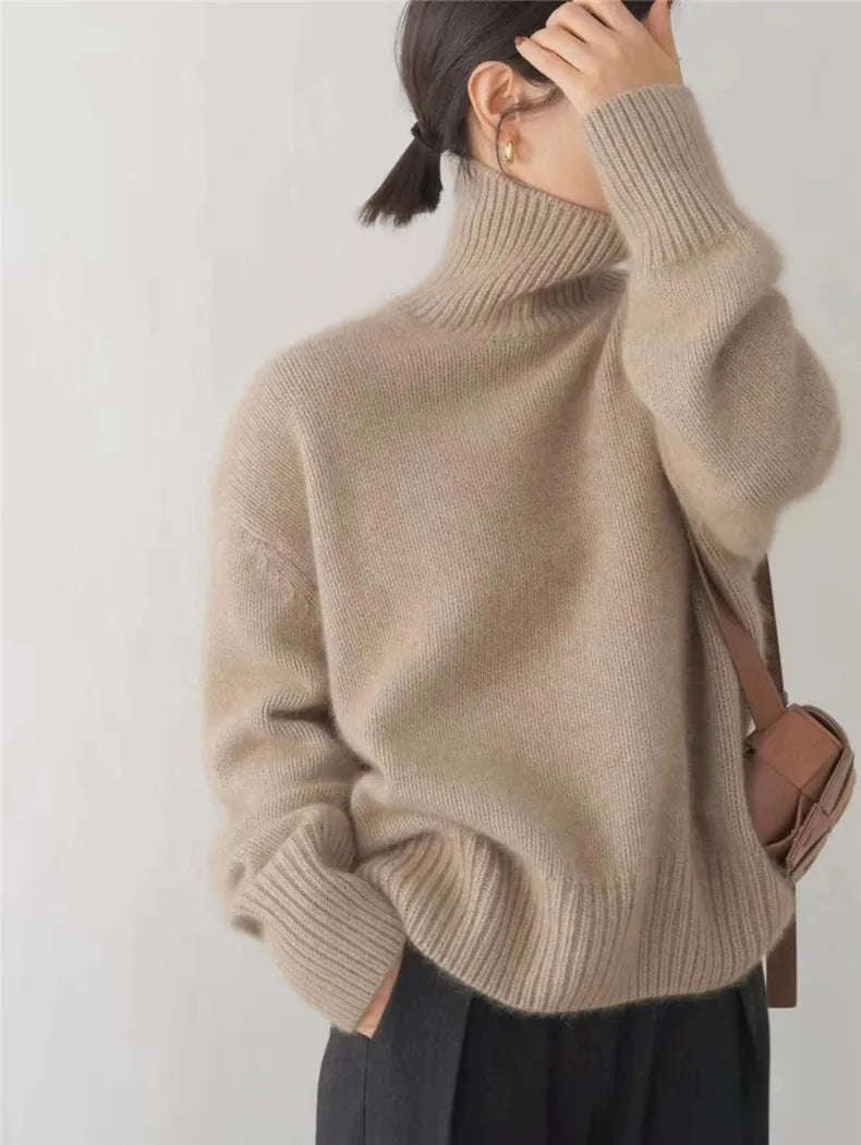 Isabella | Pullover mit hohem Kragen